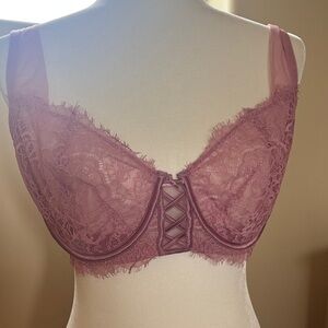 Victoria's Secret Mauve Lace Bra